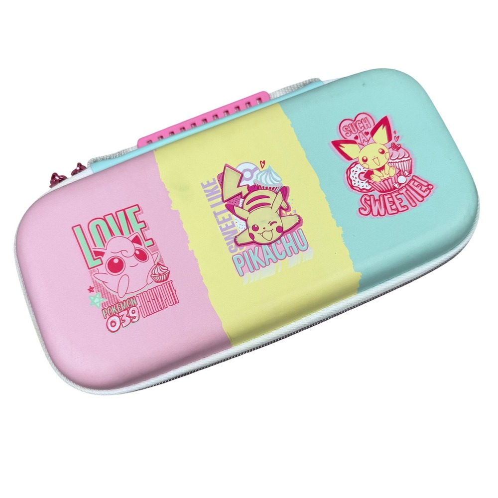 Nintendo Switch Pokemon Sweet Pikachu Jigglypuff Pichu Pastel Travel Case
